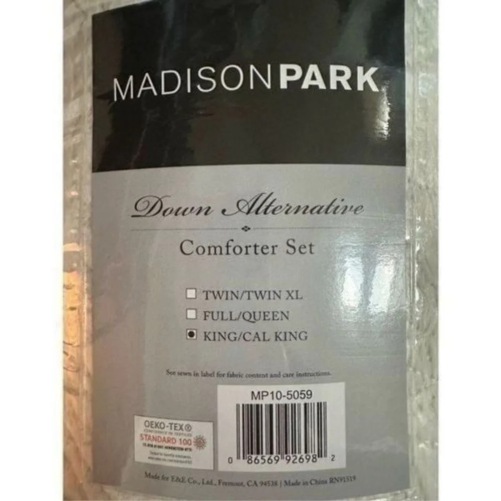 Madison Park MP10-5059 Arya Medallion Ultra Plush Comforter Mini Set - Ivory, Ki